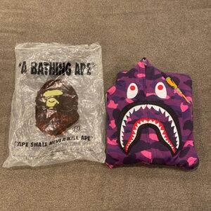 Purple Bape hoodie